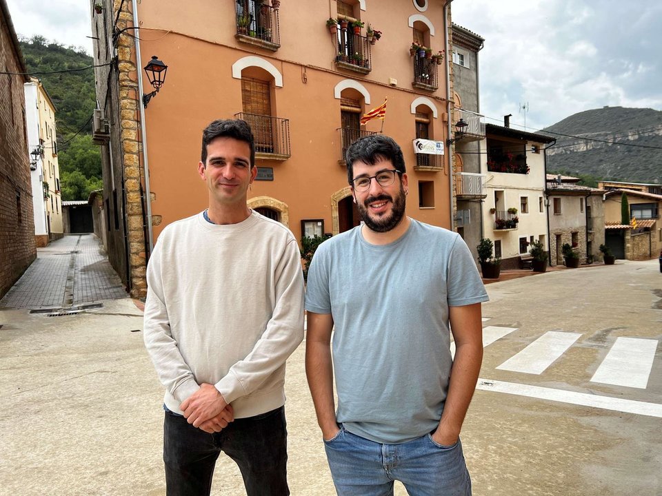 Miquel López i Dario Albert, candidats u i dos d'ERC a Castell de Mur Marta Lluvich