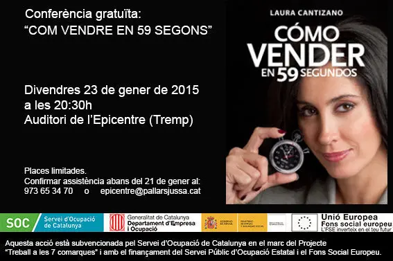 Confer&egrave;ncia de Laura Cantizano &ldquo;Com vendre en 59 segons"