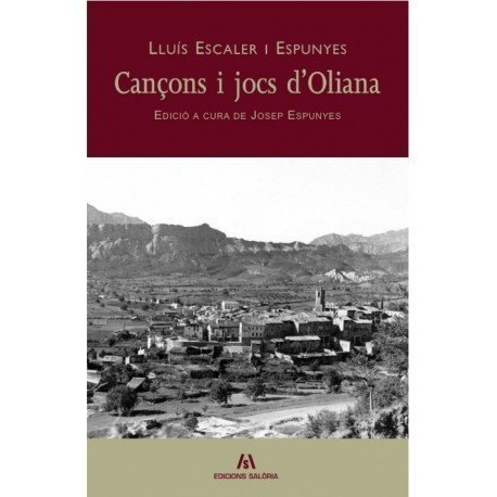 Portada del llibre Cançons i jocs d&#39;Oliana de Josep Espunyes 
