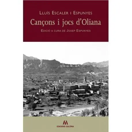 Portada del llibre Can&ccedil;ons i jocs d'Oliana de Josep Espunyes 