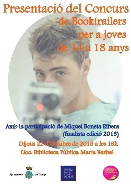 Cartell Presentaci&oacute; concurs de booktrailers