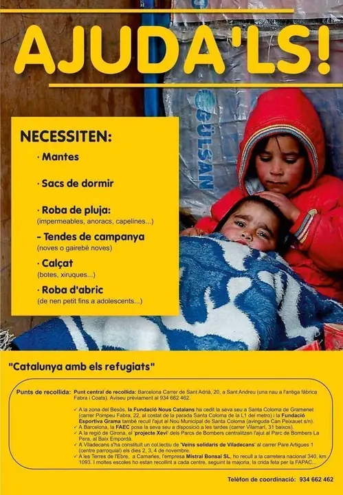 catalunya amb els refugiats