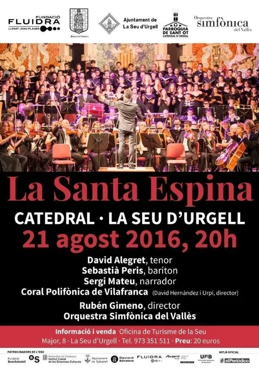Cartell A3. 2016 La Seu d'Urgell. La Santa Espina1