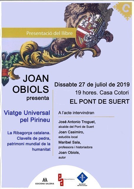 Cartell present llibre Joan Obiols 2019