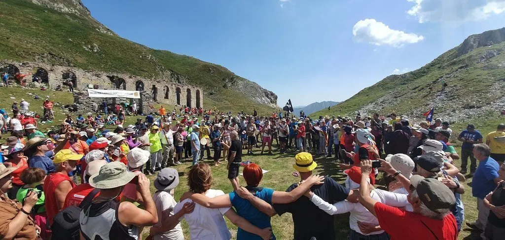 Participants a la 32a Pujada al Port de Salau. Imatge del 4 d'agost de 2019. (Horitzontal)