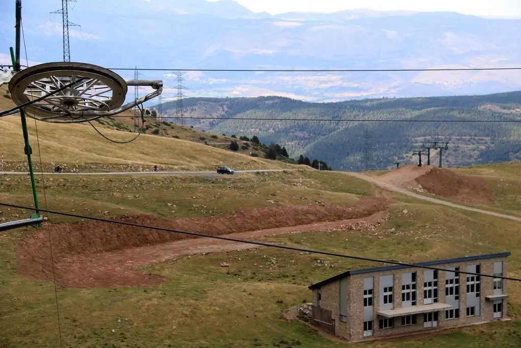 Pla mitj&agrave; de Coll de Pal despr&eacute;s de les obres. Imatge del 13 d'agost del 2019. (Horitzontal)