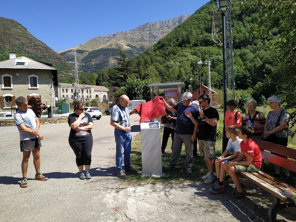 Imatge de la inauguració de 'La ruta Martorell' a Capdella, el 16 d'agost del 2019. (Horitzontal)