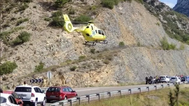 Motoristes ferits Coll de Nargó
