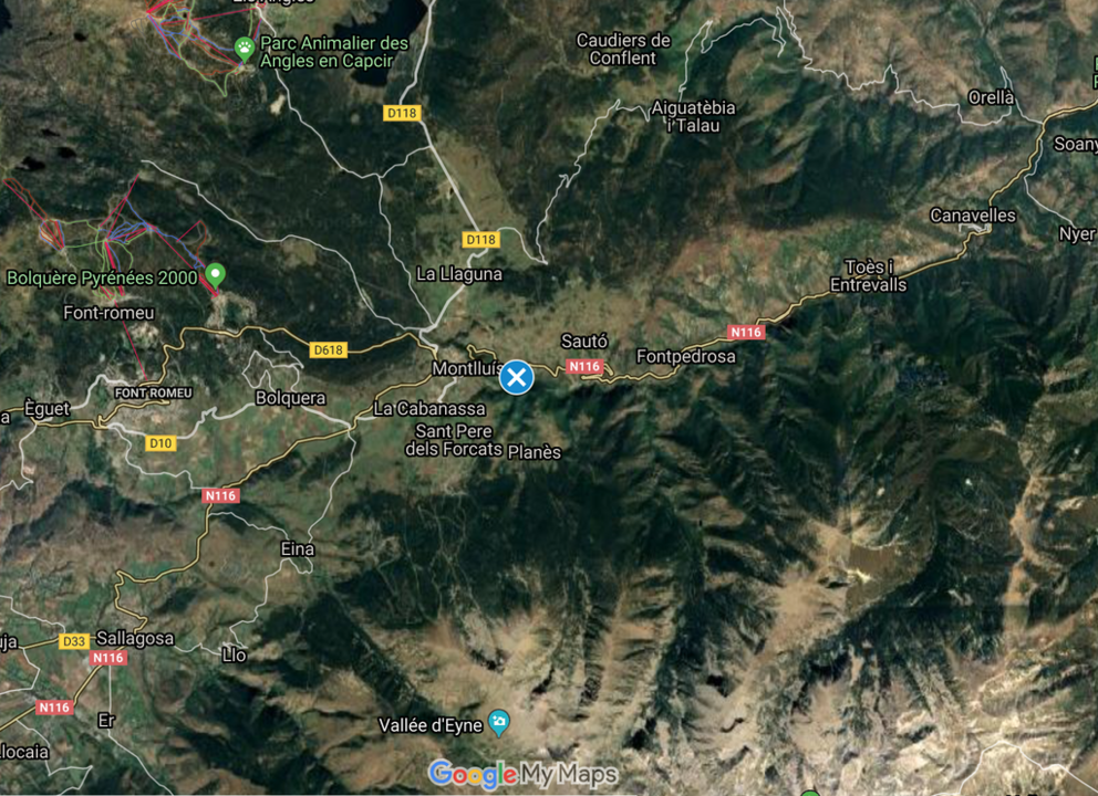 Zona on ha tingut lloc l'esllavissada de terres.