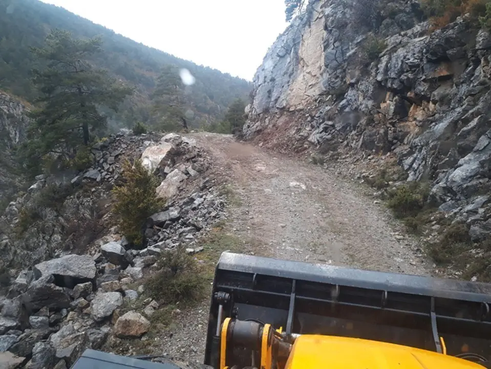 Pla general de la pista forestal de Tornafort restablerta al tr&agrave;nsit el 11 de maig del 2020. (horitzontal)