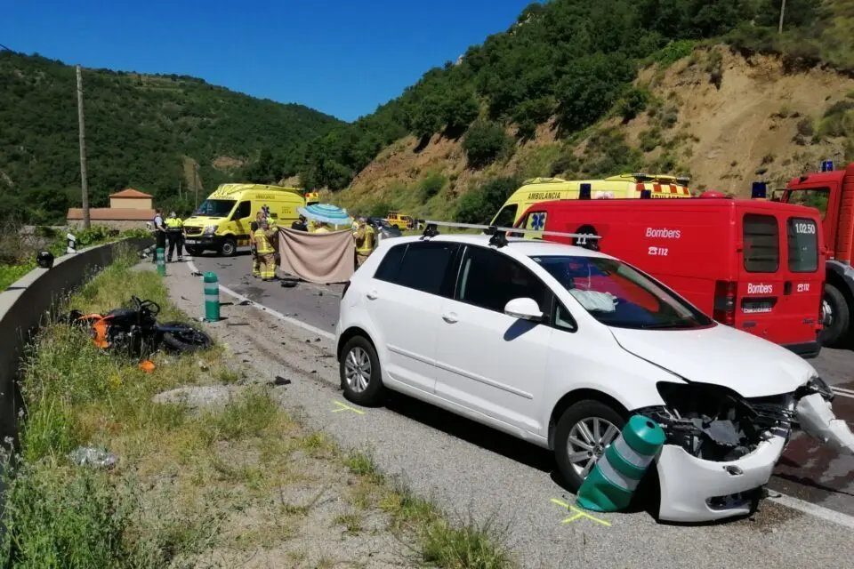 Accident moto Pont de Bar
