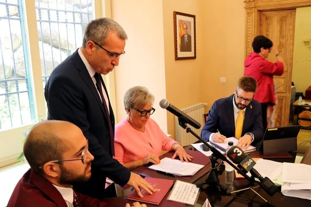 Paco Boya jurant el c&agrave;rrec de s&iacute;ndic d'Aran el 18 de juny del 2019. (horitzontal)