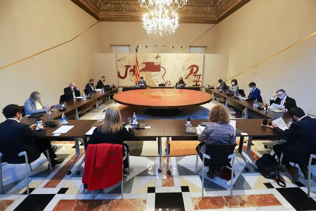 Pla general dels membres del Govern en la reuni&oacute; del Consell Executiu del 19 de gener del 2021 (horitzontal)