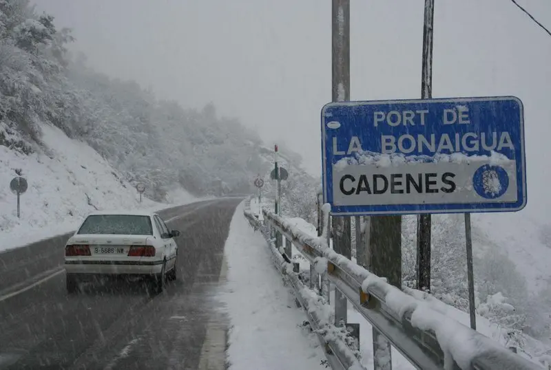 Port de la Bonaigua cadenes