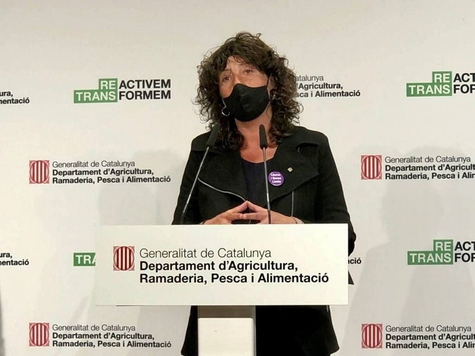 Teresa Jordà roda de premsa agricultura ecològica