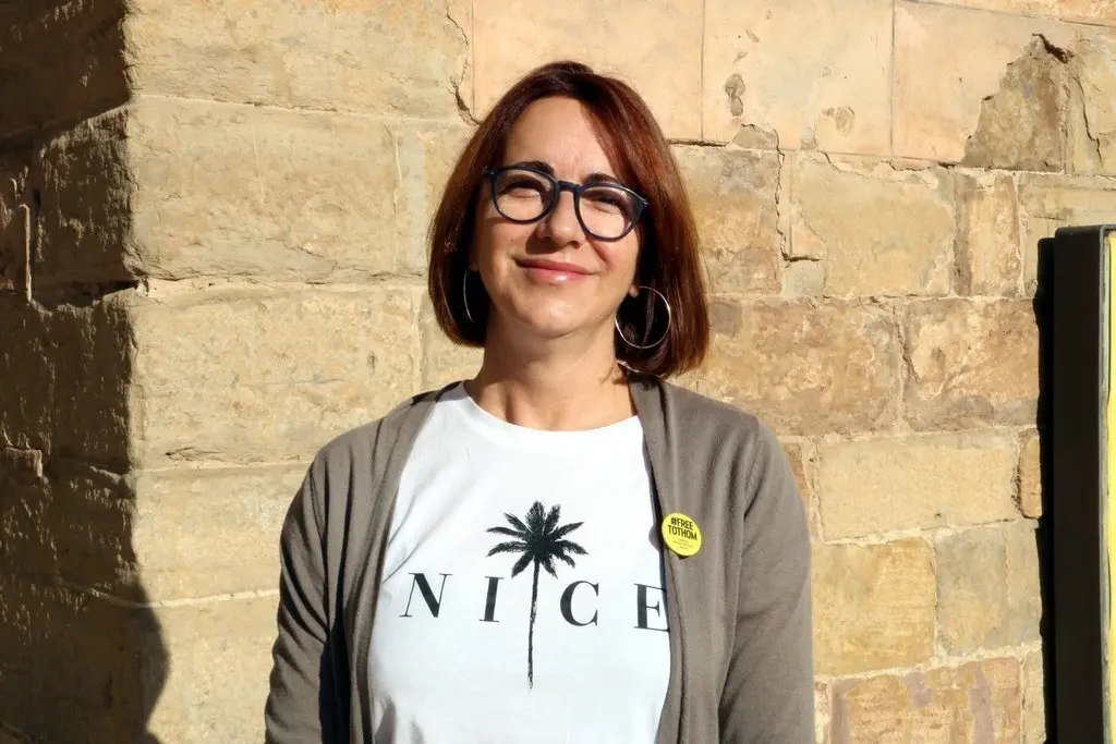 La candidata de Junts per Tremp, Anna Ritz. Imatge de l'abril del 2019. (horitzontal)