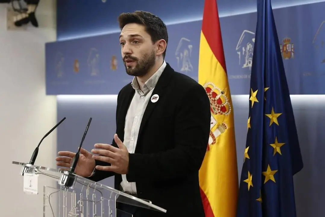 Pla obert del diputat del PDeCAT al Congr&eacute;s, Sergi Miquel, en una roda de premsa. Imatge cedida a l'ACN el 3 de novembre de 2021. (Horitzontal)