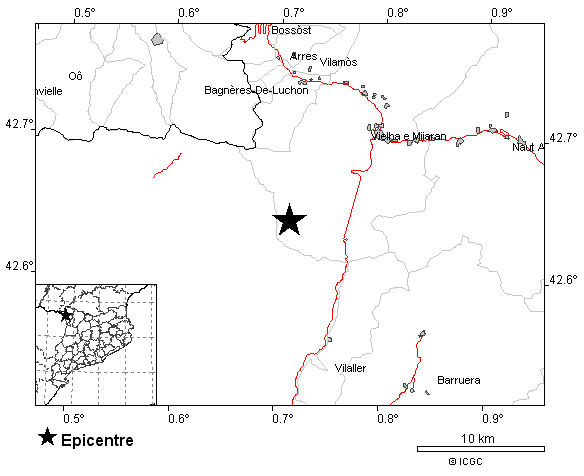 Sisme Val d'Aran 22 gener 2022