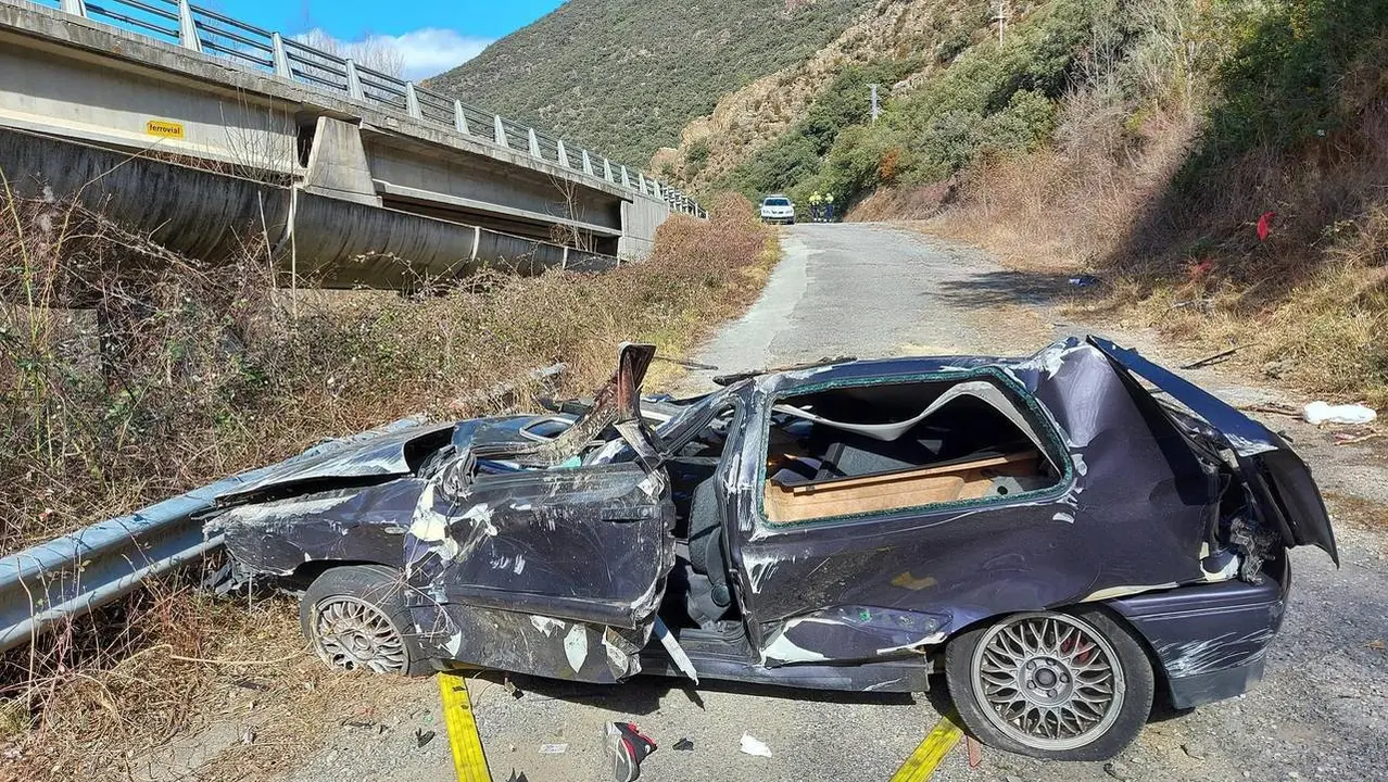 Vehicle accidentat N-145 1