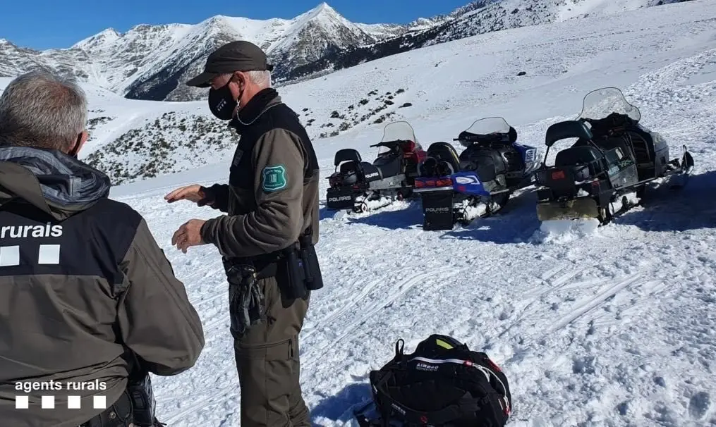 Agents Rurals motos de neu Alta Ribagor&ccedil;a