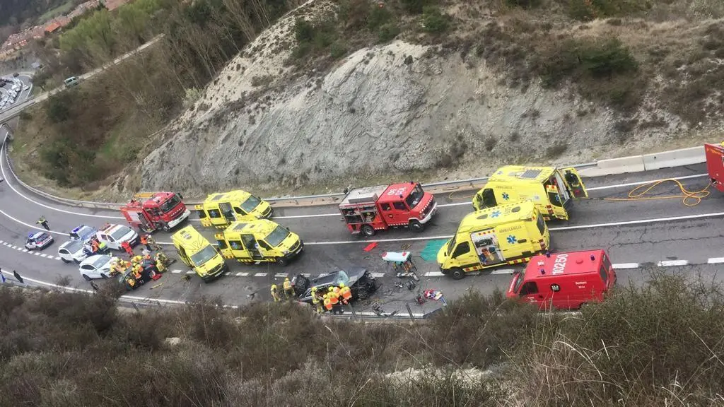 C-16 accident t&uacute;nel del Cad&iacute;
