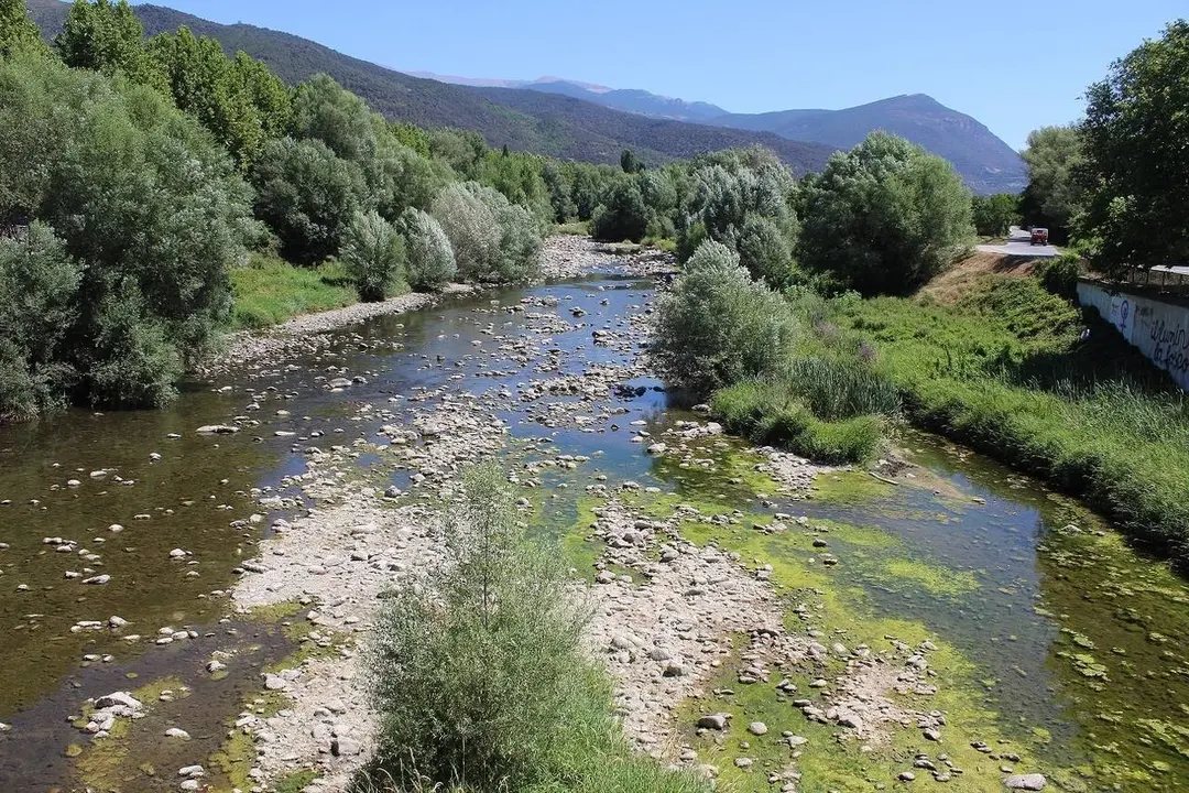 Riu Segre al seu pas per la Seu d'Urgell-1