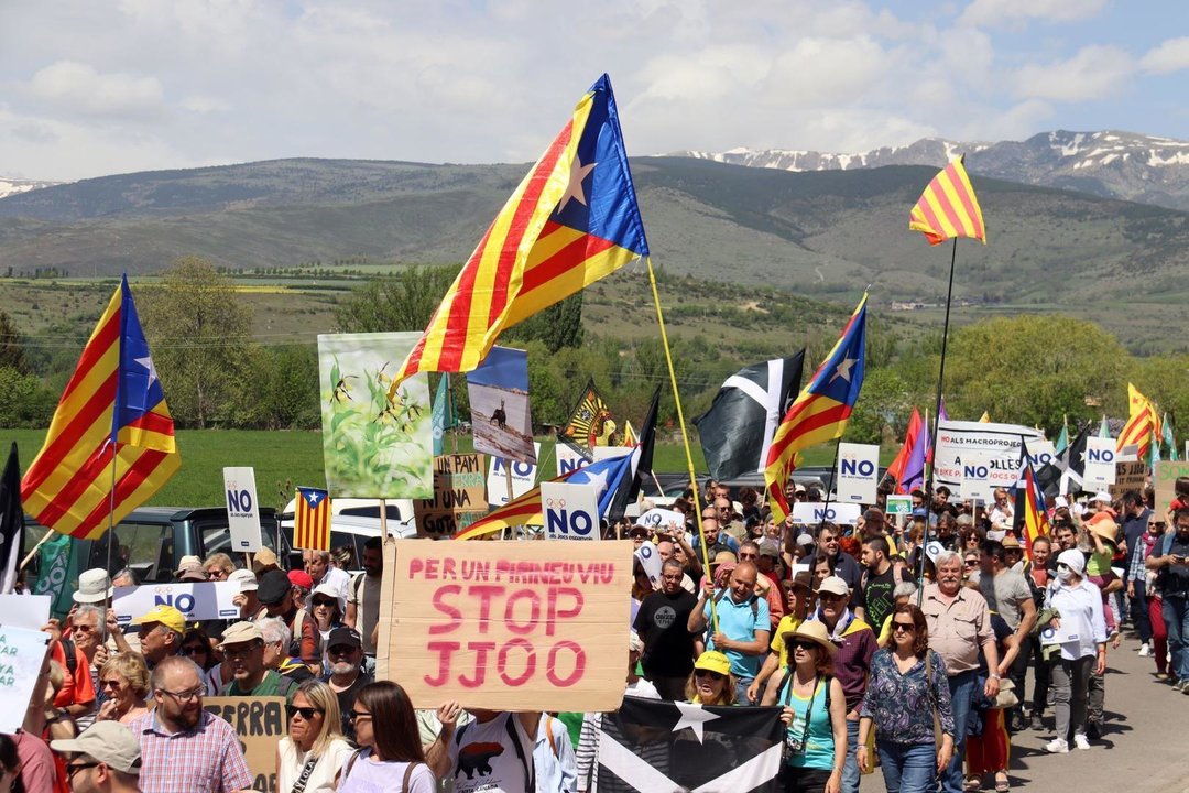 Stop JJOO Puigcerdà manifestació