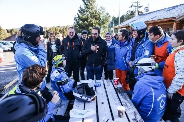 Conseller juli Fern&agrave;ndez a La Molina