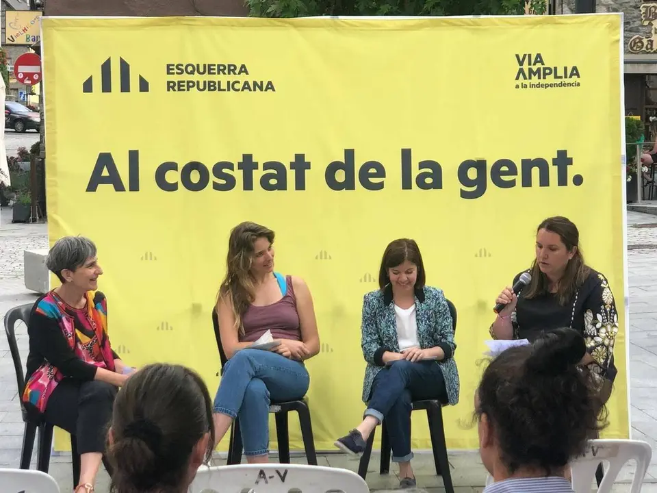 Acte de les candidates d'Esquerra Republicana al Congr&eacute;s i Senat a Vielha