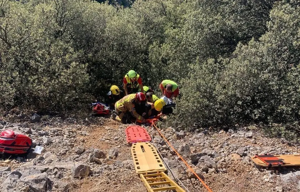 Rescat motorista Montan de Tost