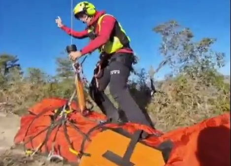 Ciclista evacuat a Talarn