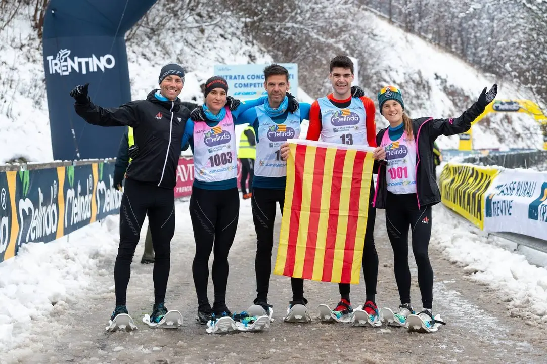 Selecci&oacute; catalana raquetes de neu
