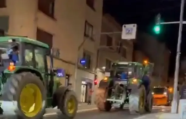 Tractorada el Pont de Suert