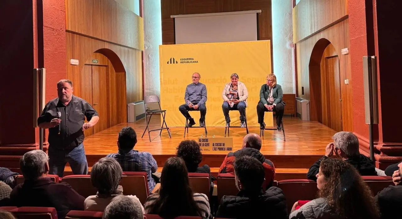 Acte de campanya amb Oriol Junqueras a La Seu d'Urgell 2