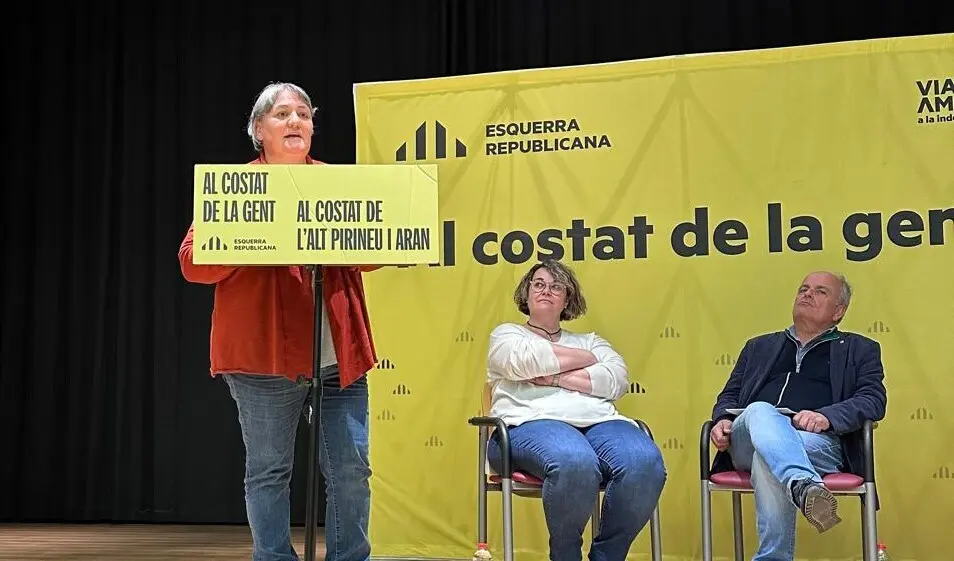 Roser Bombard&oacute; durant l'acte a Bellver de Cerdanya