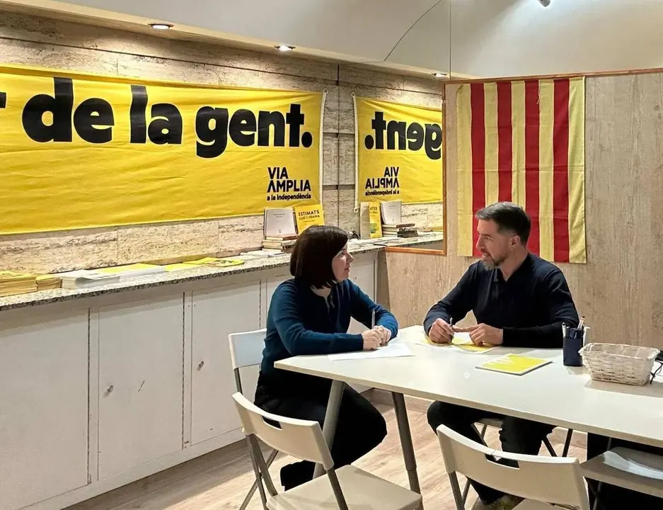 Bailac i Serra durant la reuni&oacute; a Puigcerd&agrave;