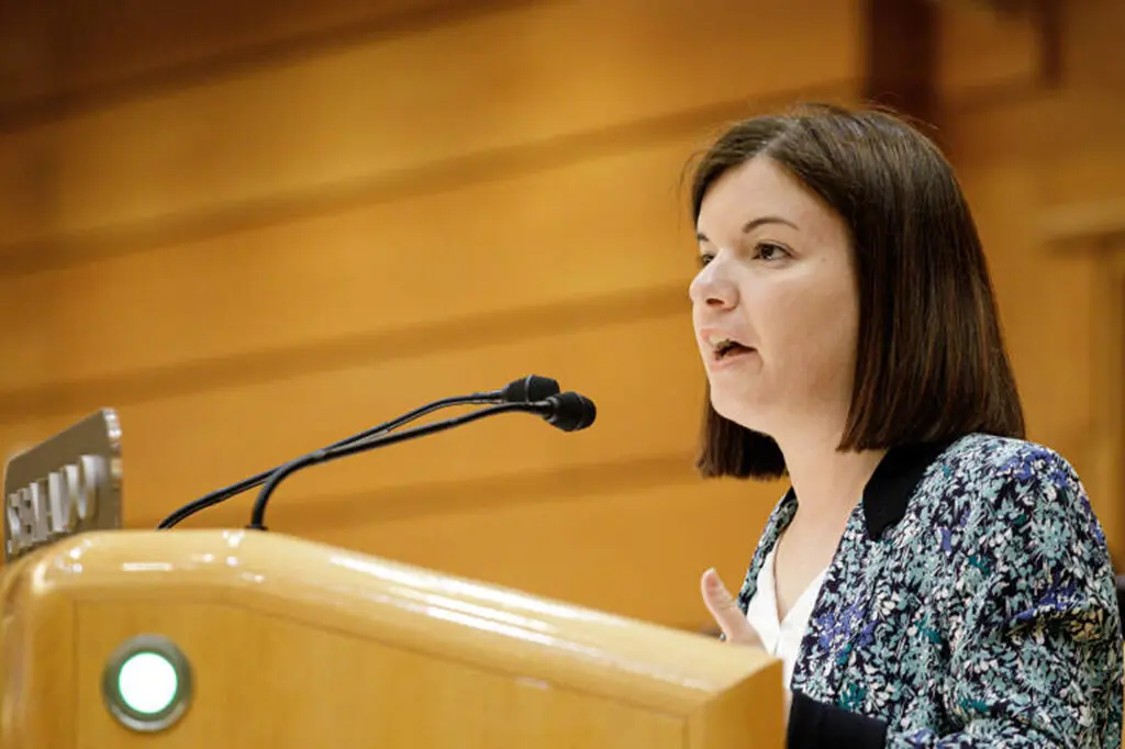 La senadora republicana Sara Bailac en una intervenci&oacute;