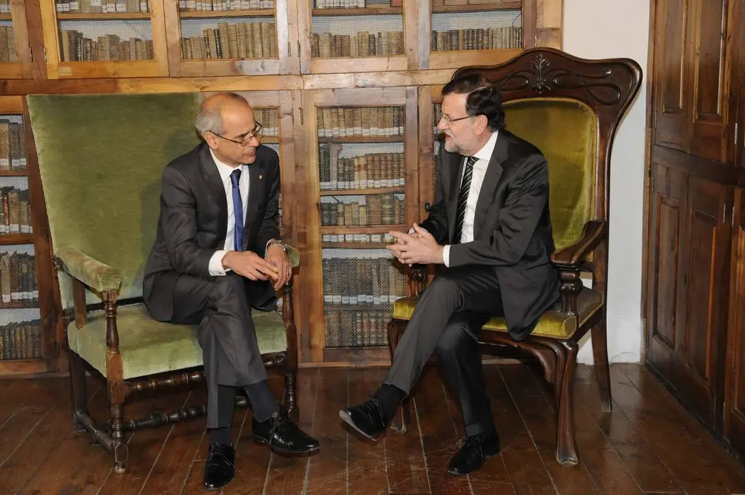 Toni Mart&iacute; amb Mariano Rajoy