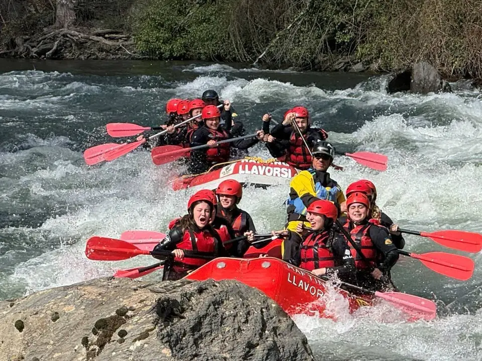 Barques de r&agrave;fting al riu Noguera Pallaresa Marta Lluvich