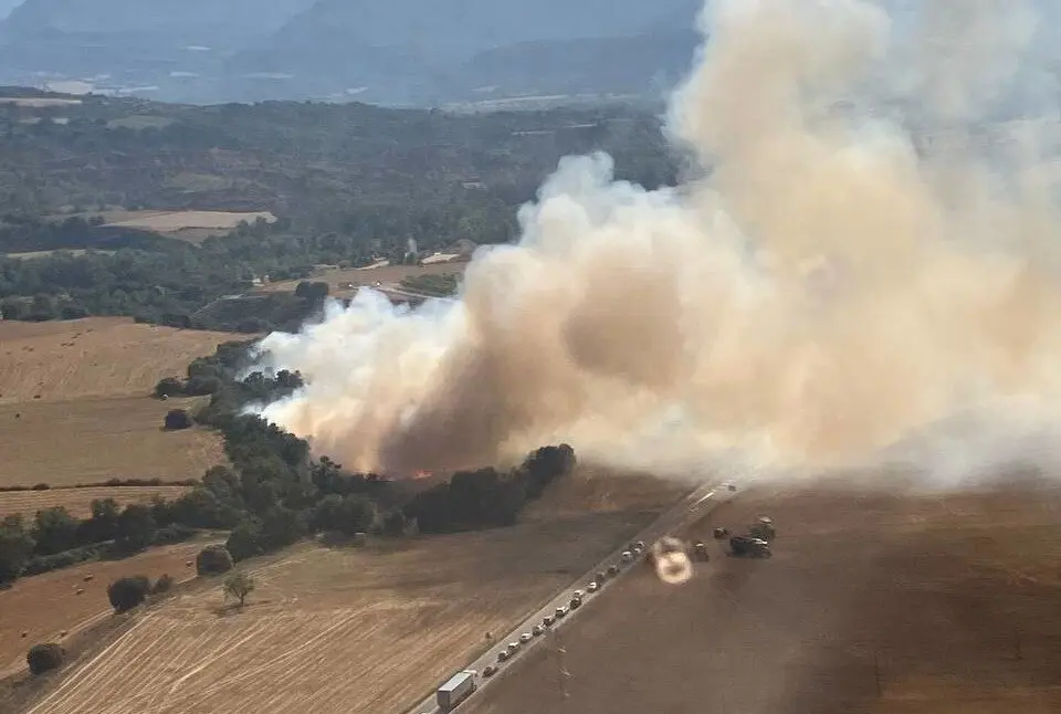 Incendi vegetaci&oacute; Tremp