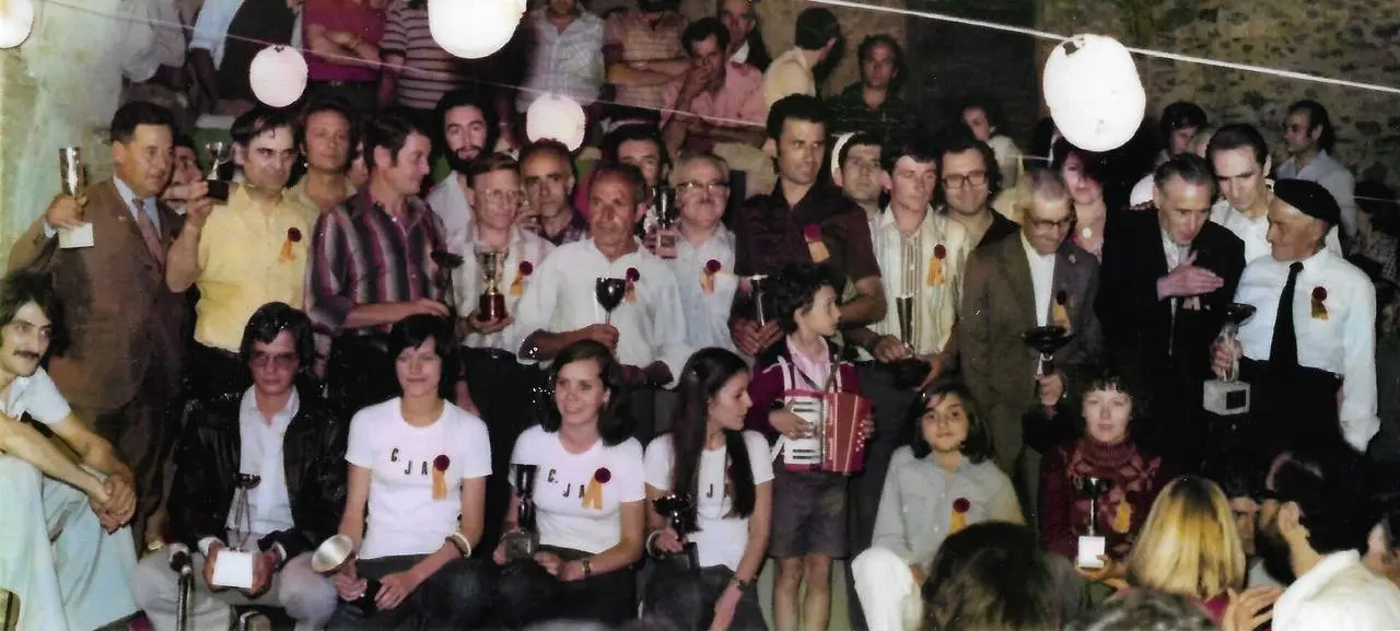 Trobada d'Acordionistes del Pirineu a Ars&egrave;guel, 1977