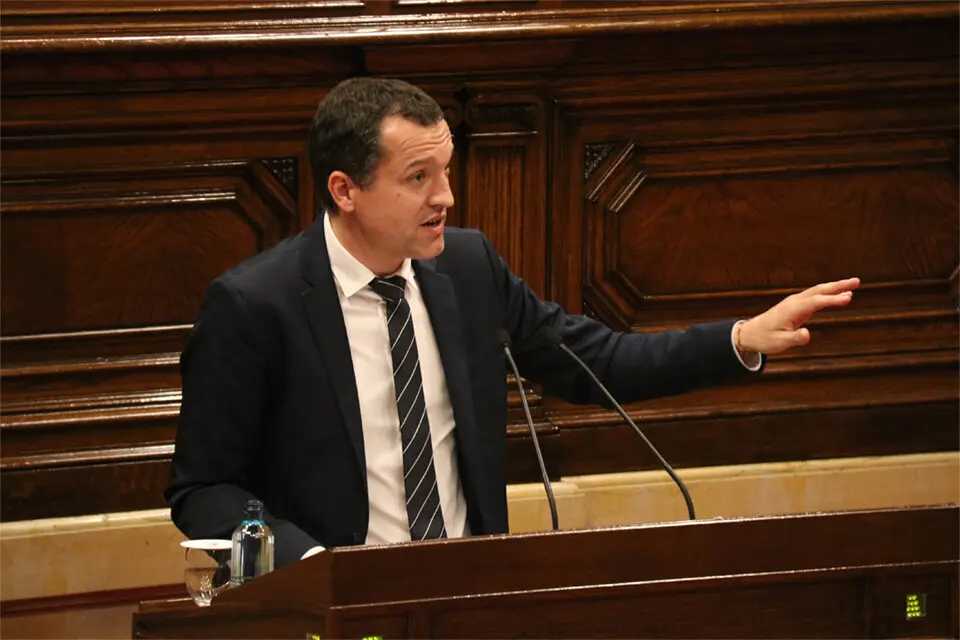 &Ograve;scar Ordeig en una intervenci&oacute; al Parlament &copy;Govern