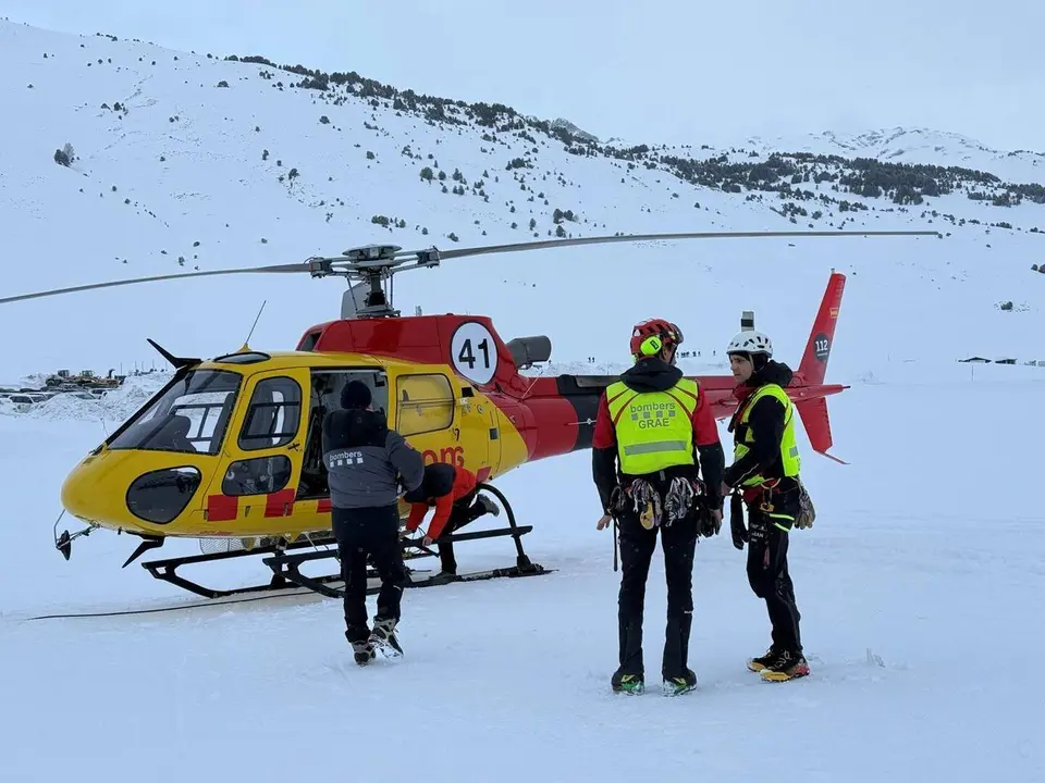 Allau Baqueira recerca esquiador 1