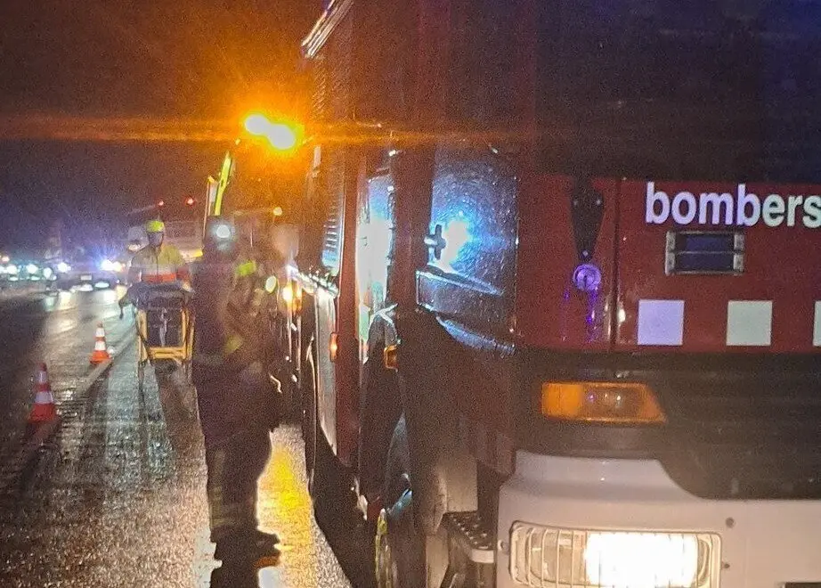 Bombers Narg&oacute; accident Organy&agrave;
