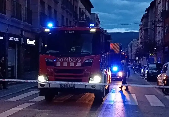 Incendi Puigcerd&agrave; Avinguda Pirineus