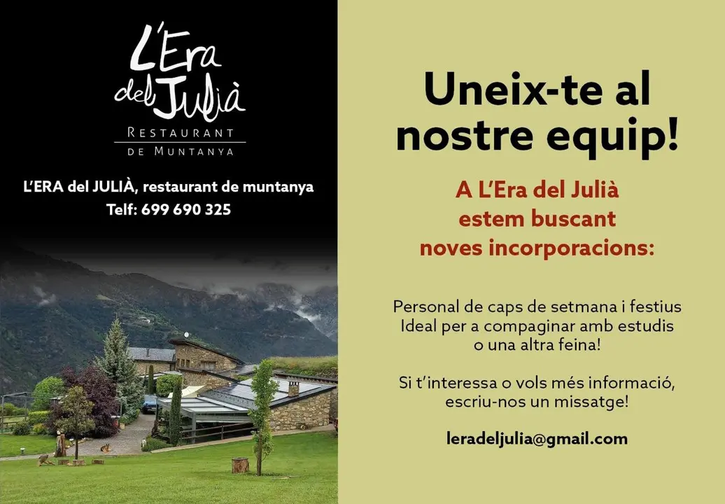 Anunci Era de Cal Juli&agrave;