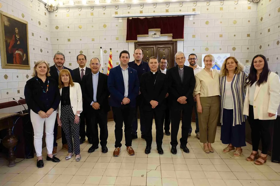 Visita bisbe a l'Ajuntament de la Seu
