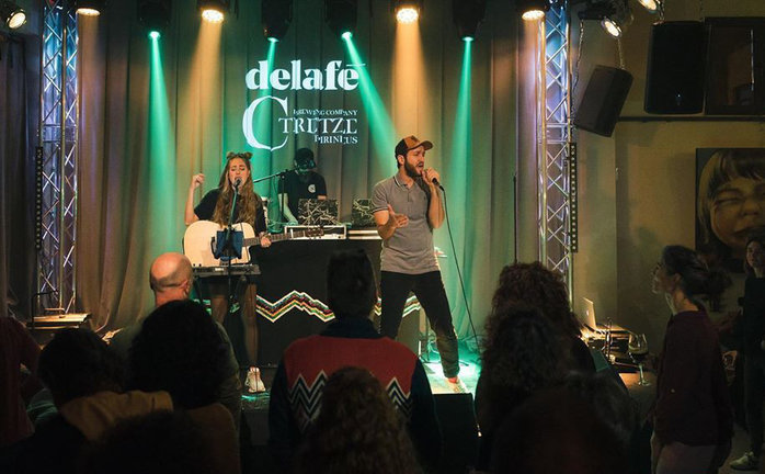 Imatge del concert de Delafe a la sala C-13 de la Pobla de Segur la tardor del 2019. (horitzontal)