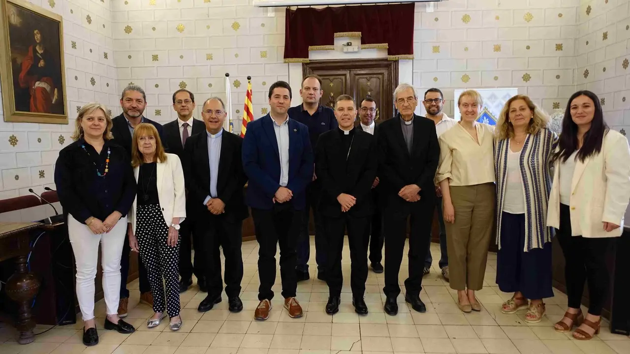 Visita bisbe a l'Ajuntament de la Seu