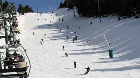 Imatge de les pistes de l'estaci&oacute; de La Mesella.